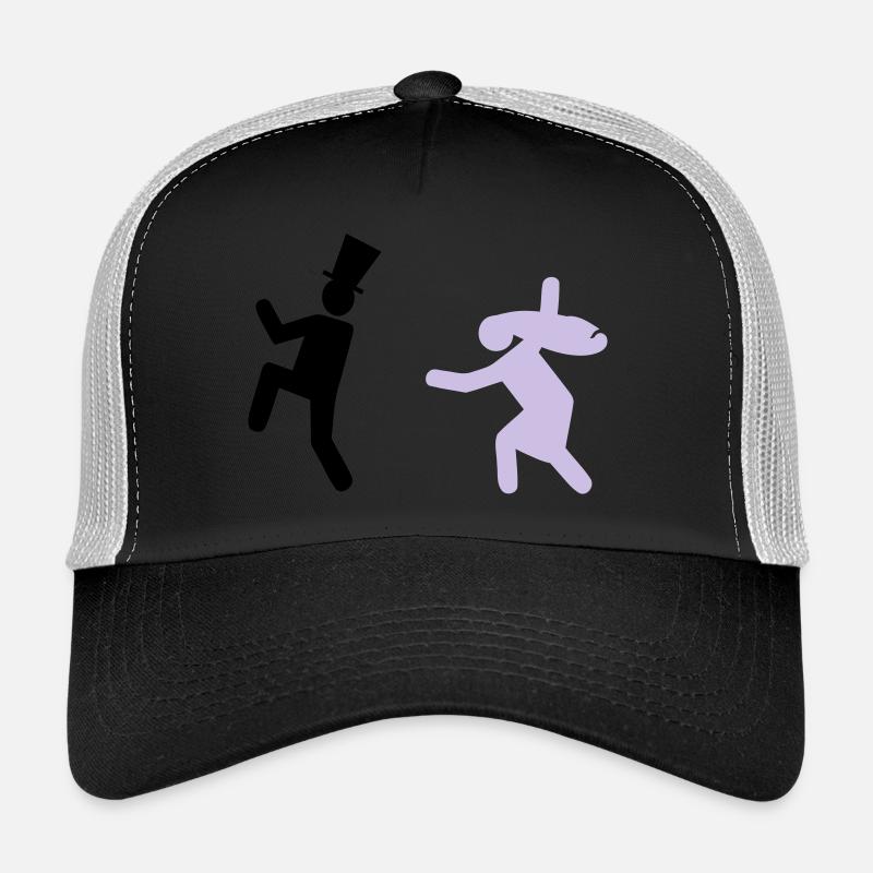 Running Groom - Casquette trucker  - noir/gris pierre