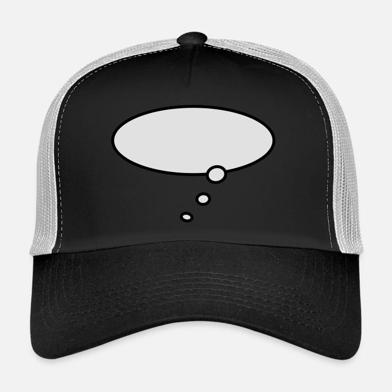 gedankenblase / - Trucker Cap - black/stone grey