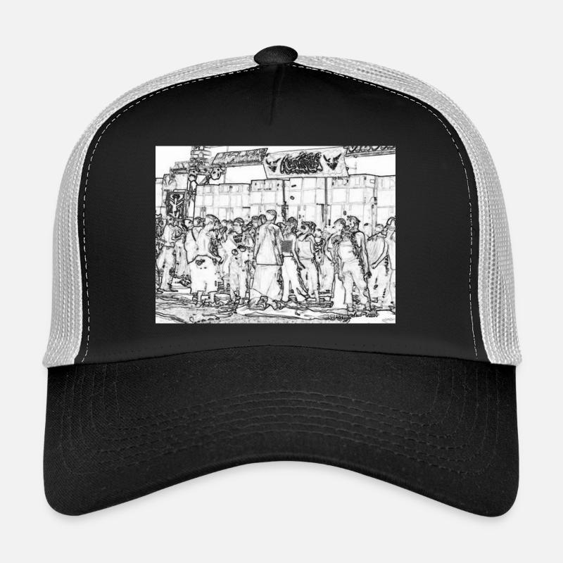 Soundsystem 2 - Trucker Cap - Schwarz/Steingrau