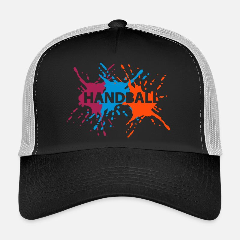 3 Splash Handball - Trucker Cap - Schwarz/Steingrau
