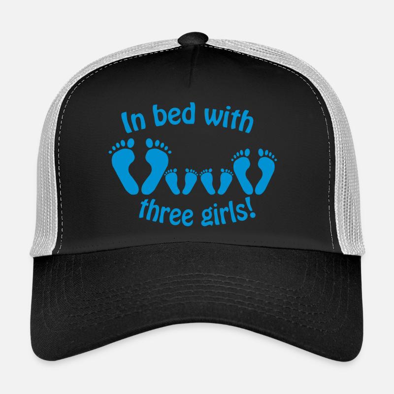 Au lit avec trois filles - dans le lit avec trois Casquette trucker 