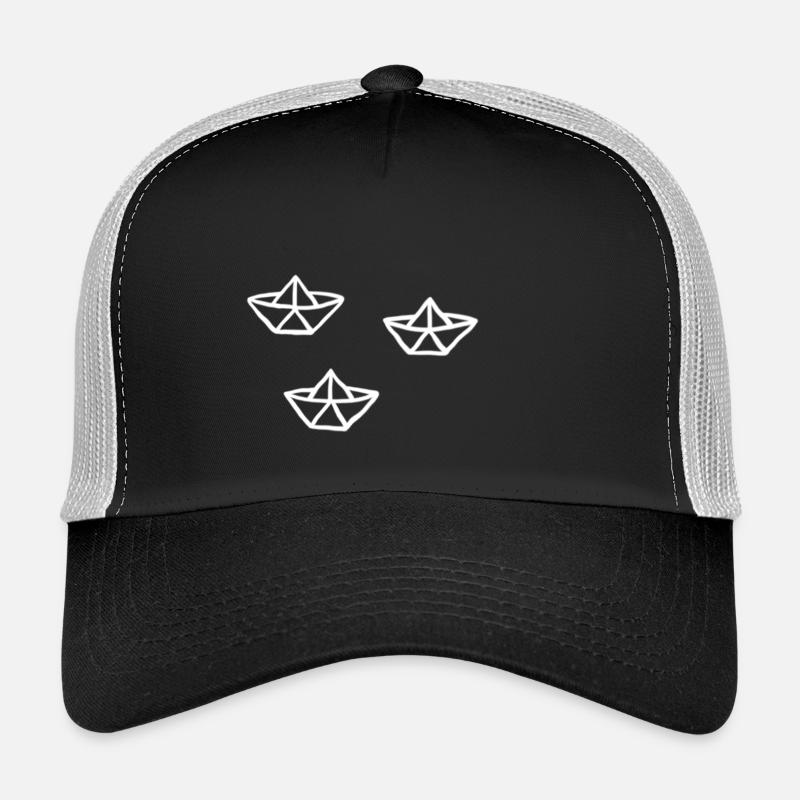 Papierschiffe - Trucker Cap - Schwarz/Steingrau