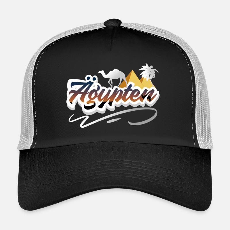 Ägypten - Trucker Cap - Schwarz/Steingrau