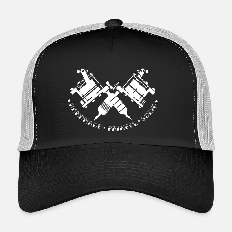 Tattoo Gunz - Trucker Cap - black/stone grey