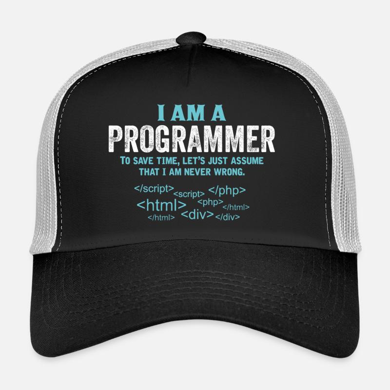 I Am A Programmer... - Trucker Cap - black/stone grey