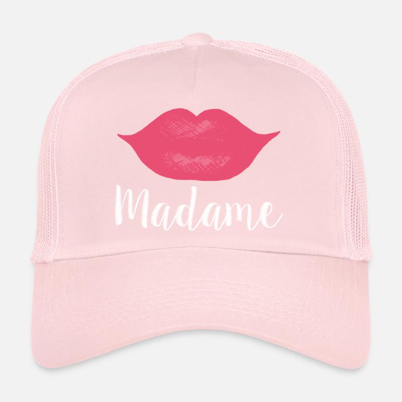 Madame Lips Big white Trucker Cap
