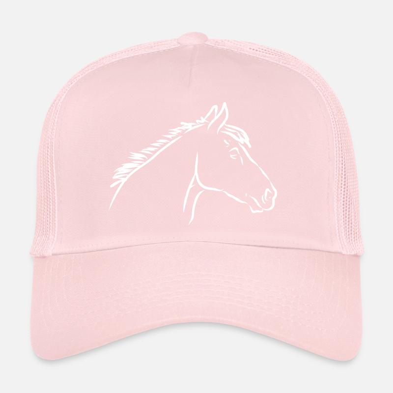 Pferdekopf weiss Trucker Cap