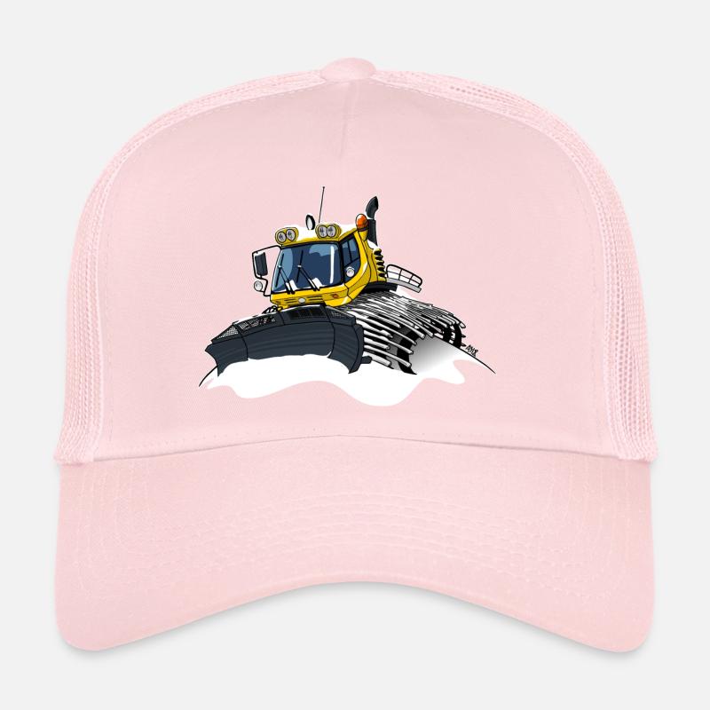 yellow snow shovel snow Trucker Cap