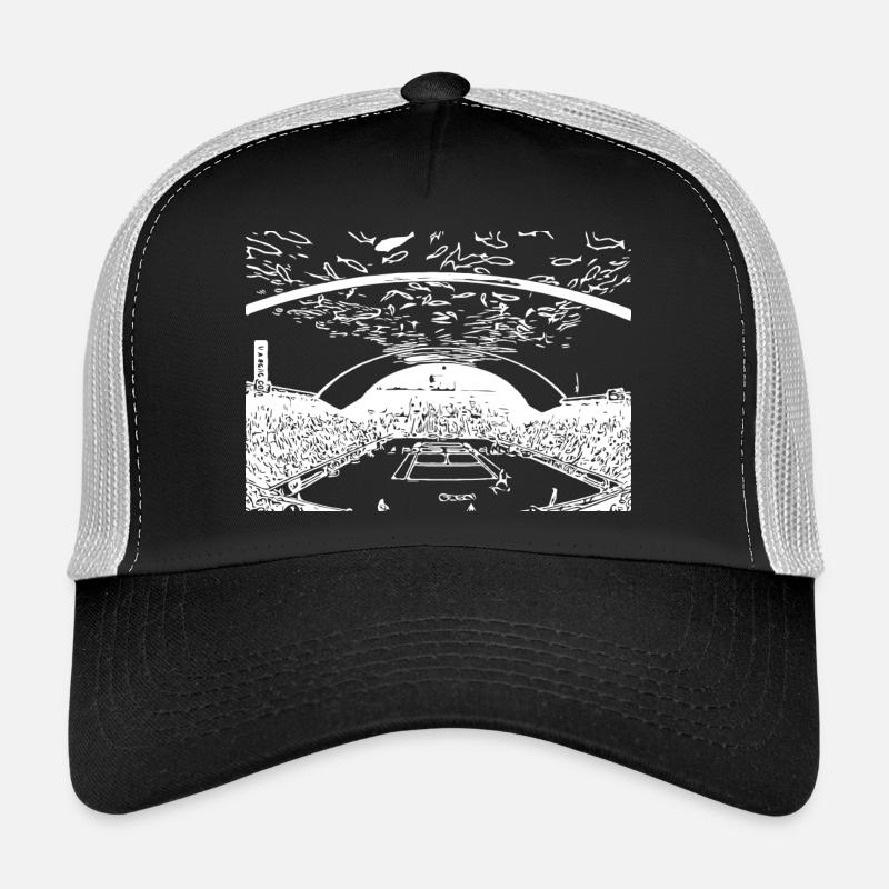 Tennis - Trucker Cap - Schwarz/Steingrau