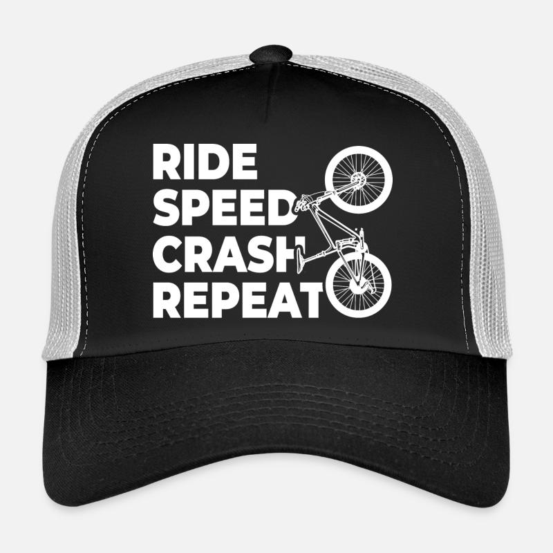 cycling, falling, repeating Trucker Cap