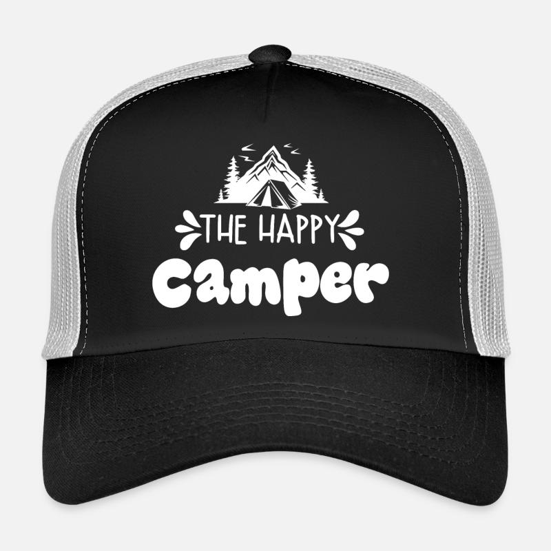 The happy Camper - Trucker Cap - black/stone grey