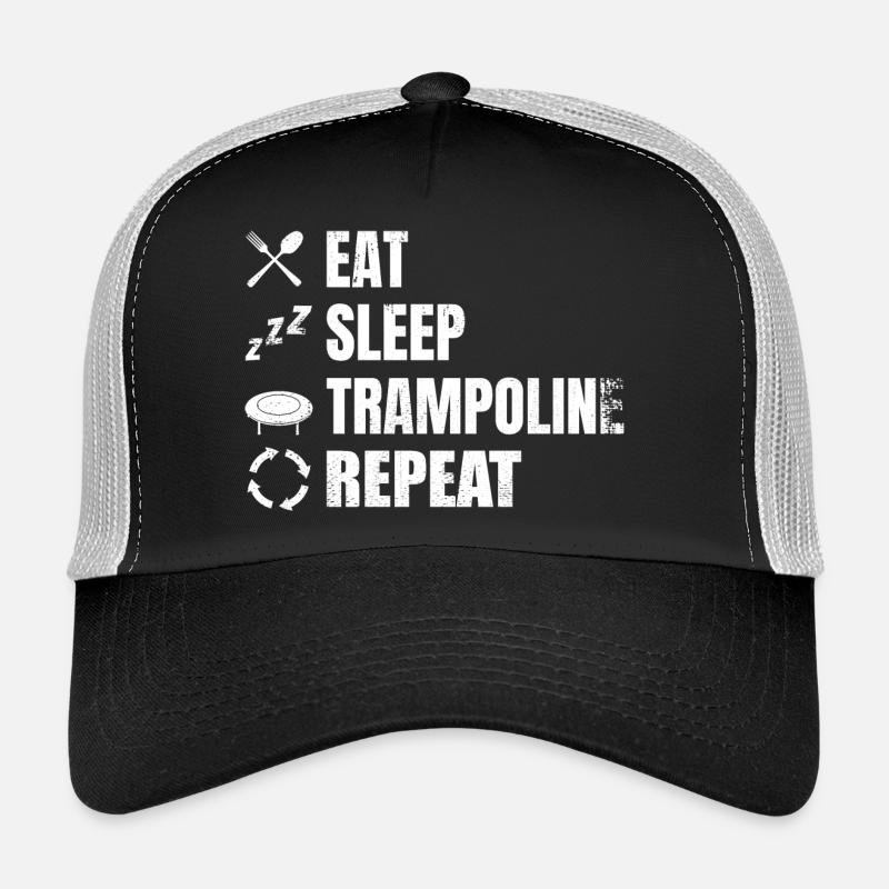 Funny Trampoline Schedule Trucker Cap