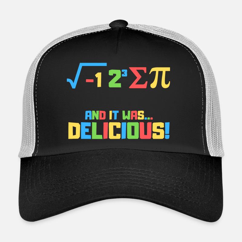 Vintage Retro, and it was delicious! Mathematik - Trucker Cap - Schwarz/Steingrau