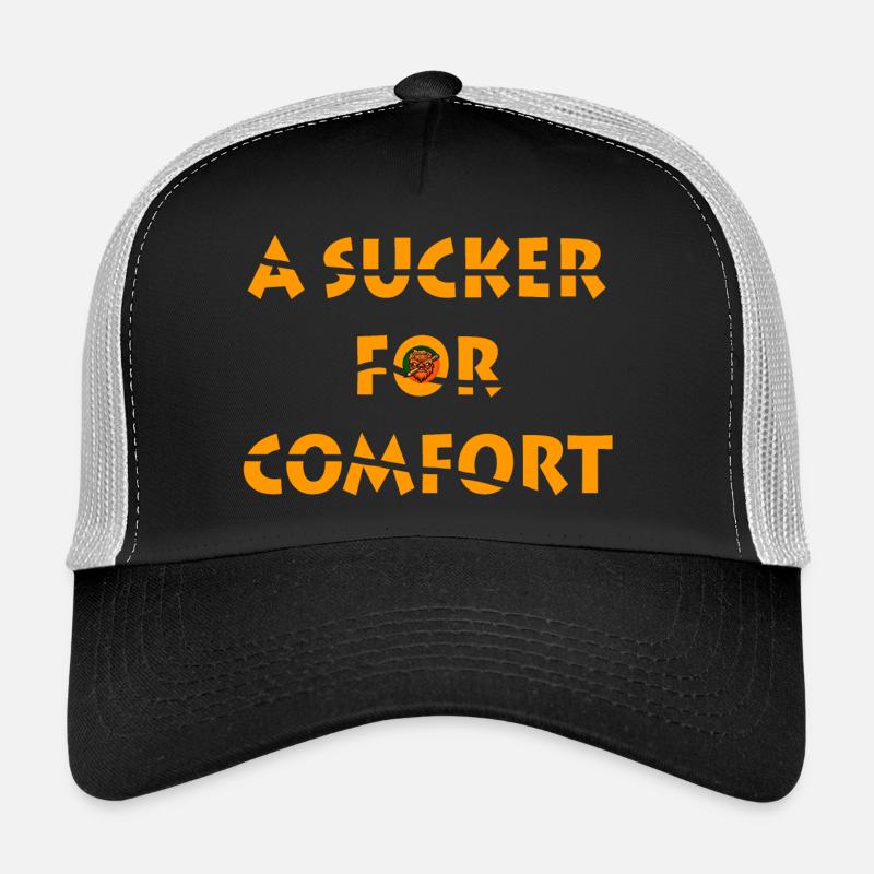 Sucker for comfort - Trucker Cap - black/stone grey