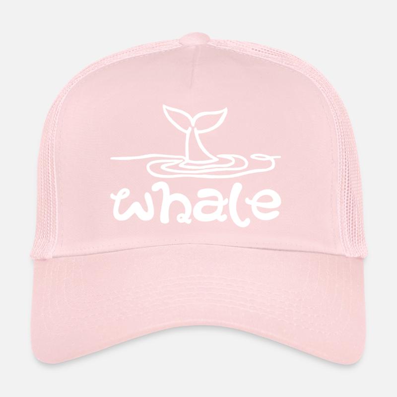 La queue de la baleine (blanc) Casquette trucker 