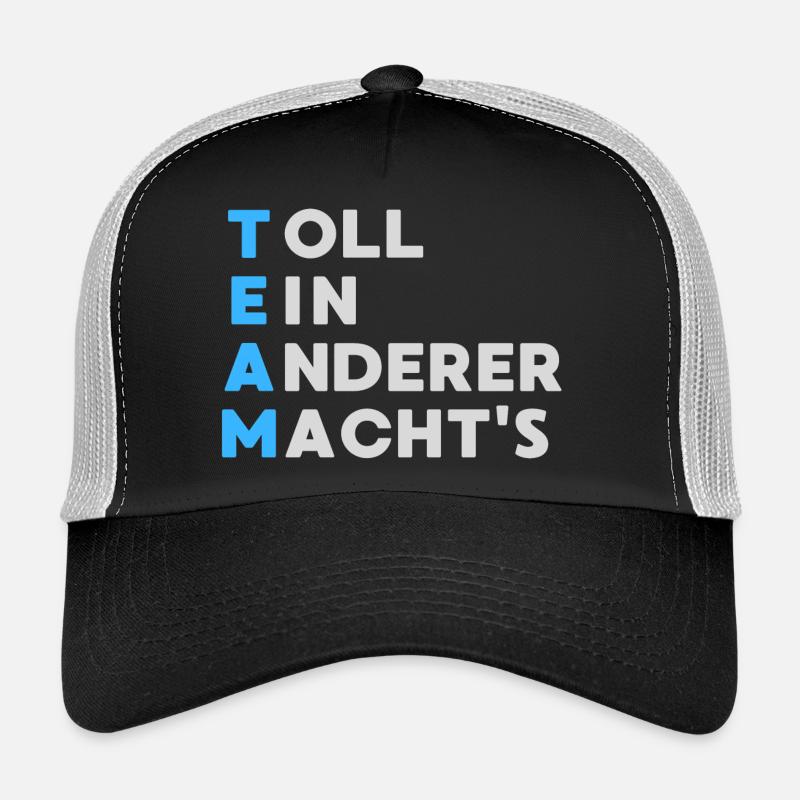 TEAM Toll Ein Anderer Macht`s - Trucker Cap - Schwarz/Steingrau