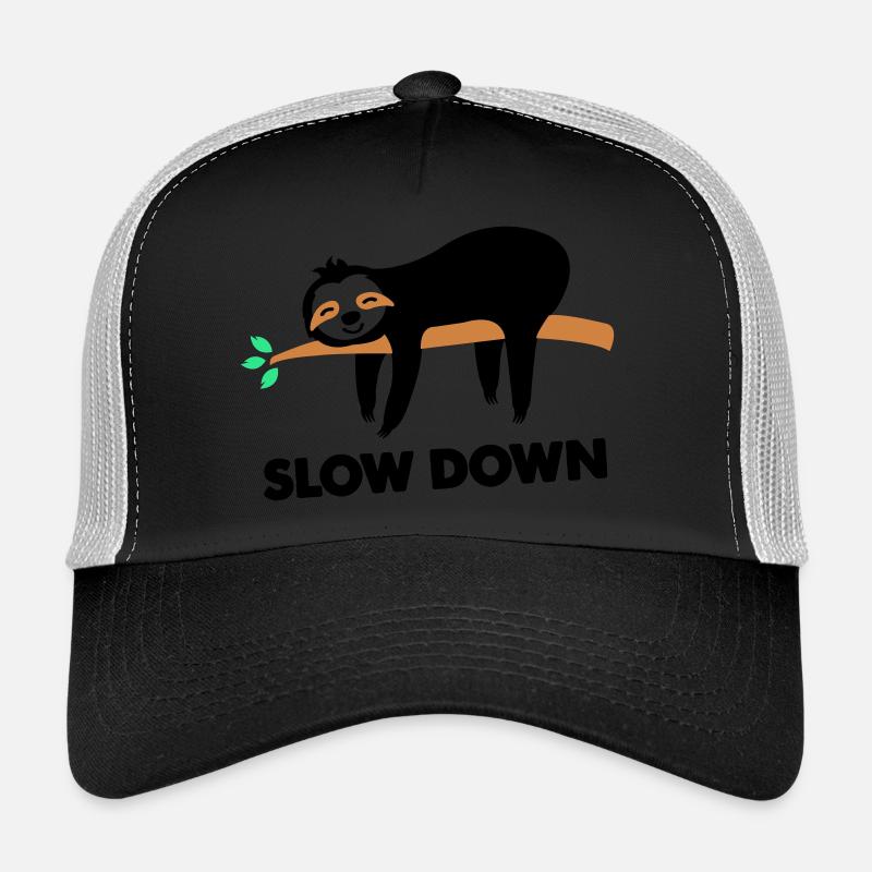 faultier slow down Trucker Cap