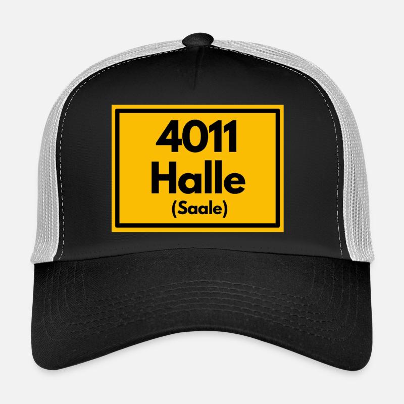 Panneau de lieu - puis rétro ancien code postal 4011 HALLE Casquette trucker 