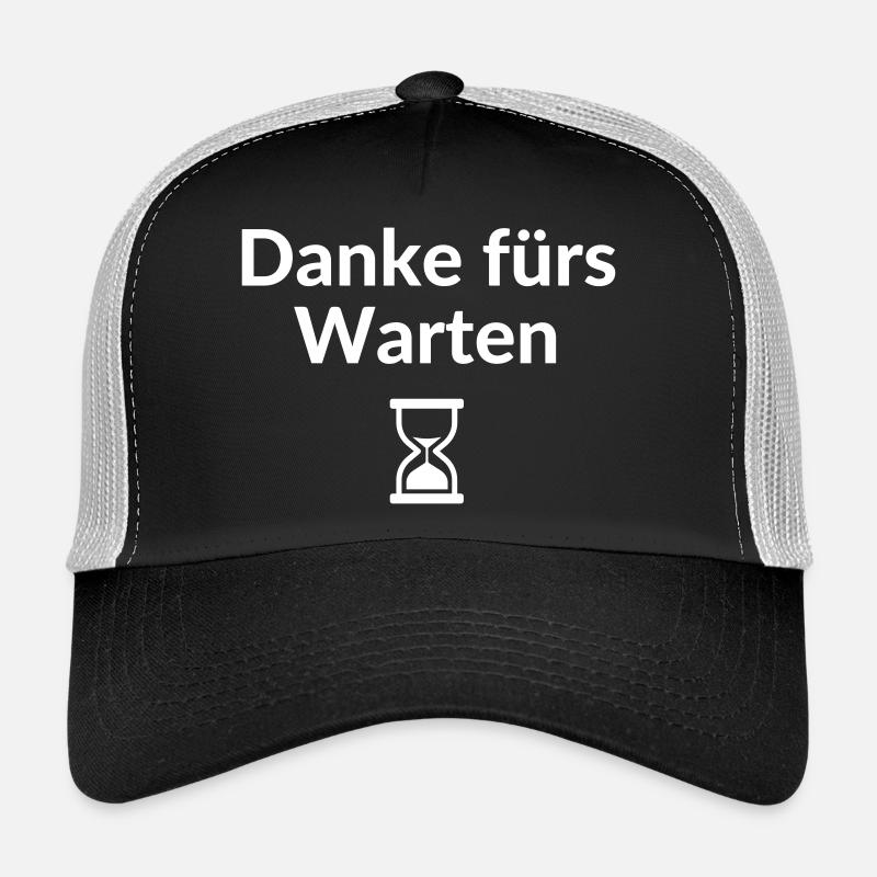Thanks for waiting Hourglass Delay Unpunctual - Trucker Cap - black/stone grey