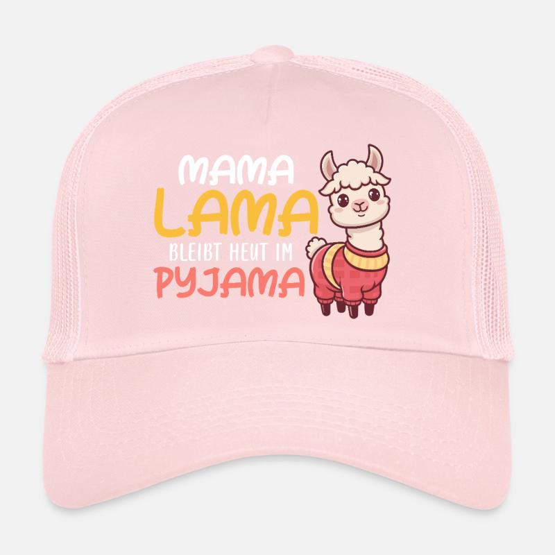 MAMA LAMA BLEIBTHEUT IM PYJAMA Lustig Trucker Cap