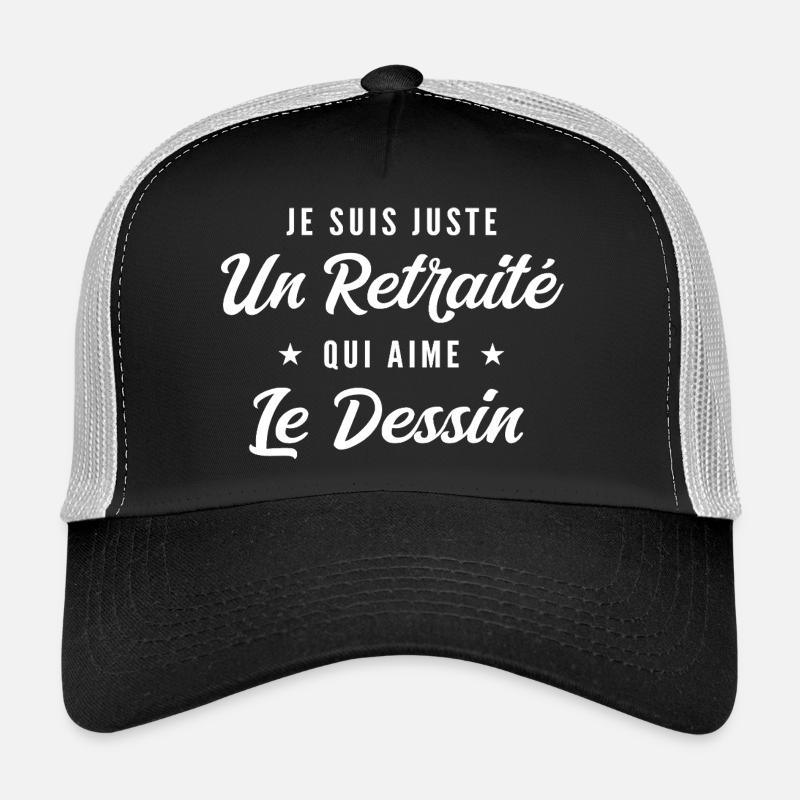 Retraité passionné de dessin Casquette trucker 