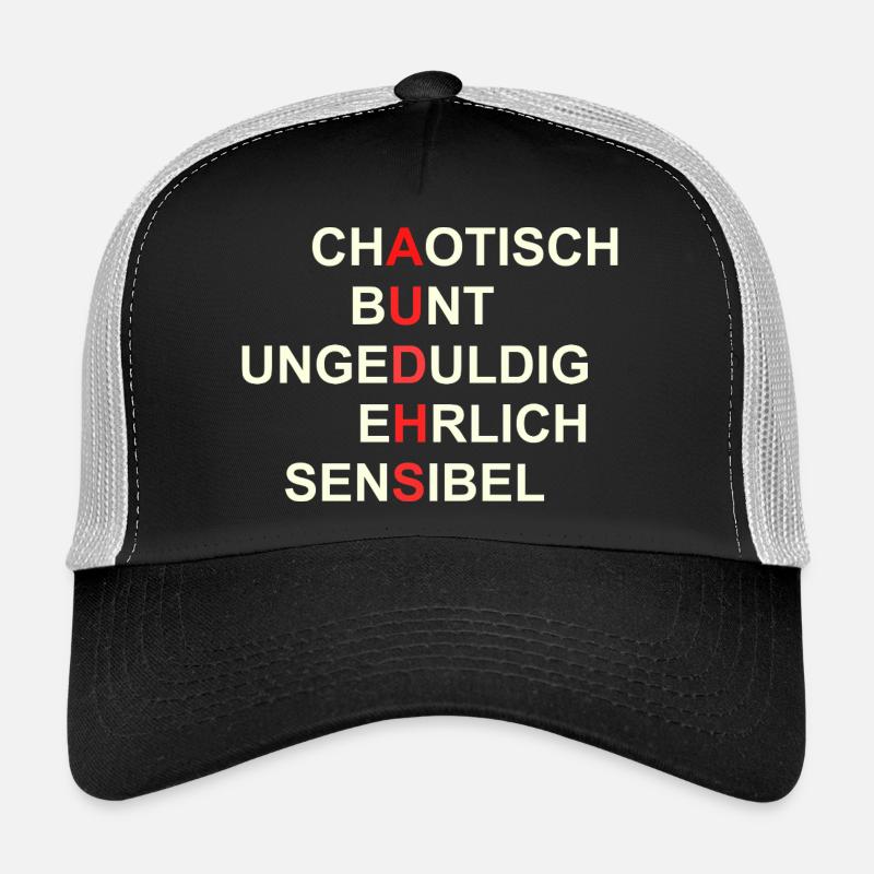 AUDHS  Sichtbar anders. Sichtbar ich. - Trucker Cap - Schwarz/Steingrau