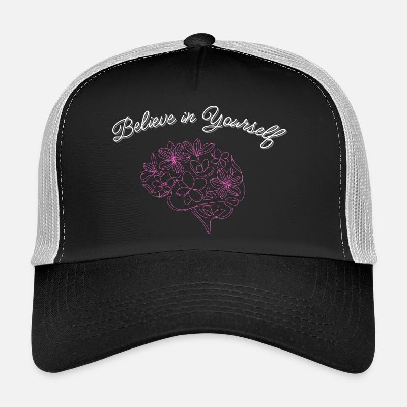 Glaube an dich - Trucker Cap - Schwarz/Steingrau