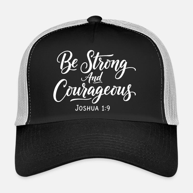 Sei stark und mutig Josua 1:9 Jesus Trucker Cap