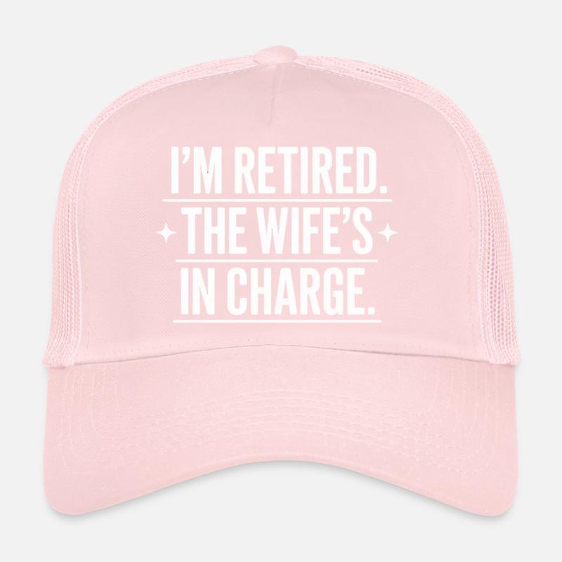 Épouse retraitée en charge citation Tee Casquette trucker 