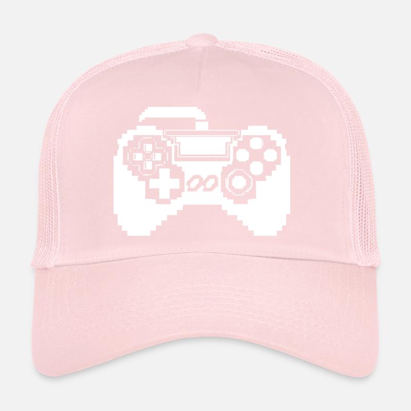 Game Controller Pixel Graphics Trucker Cap