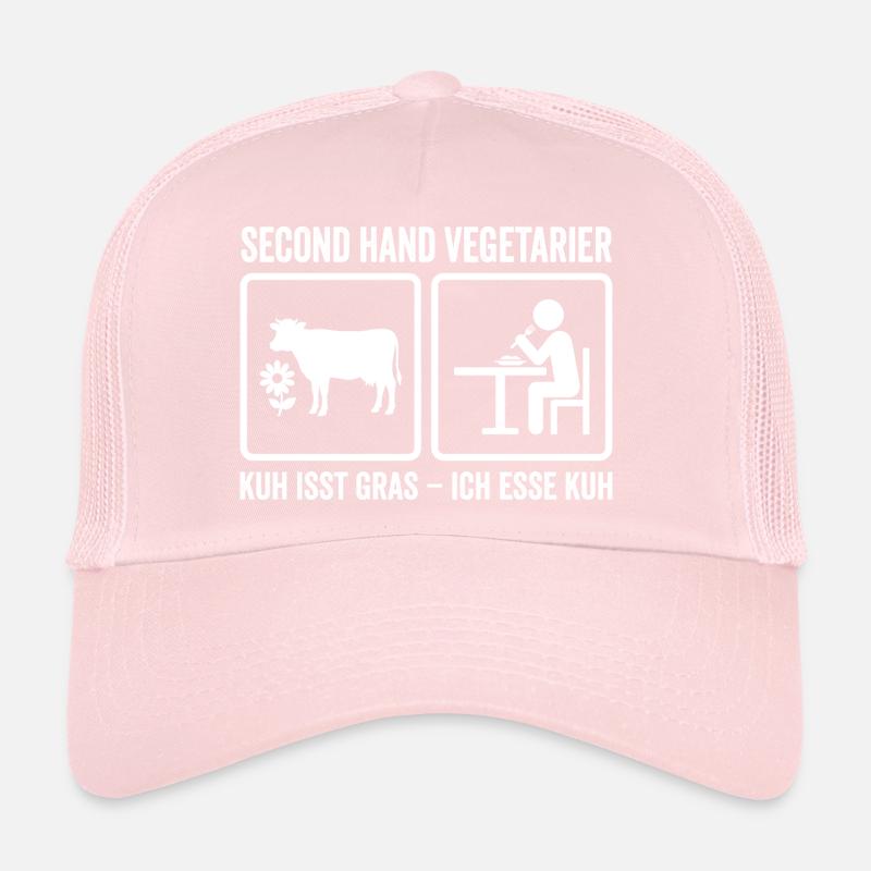 Second Hand Vegetarian – Funny Meat Design Trucker Cap