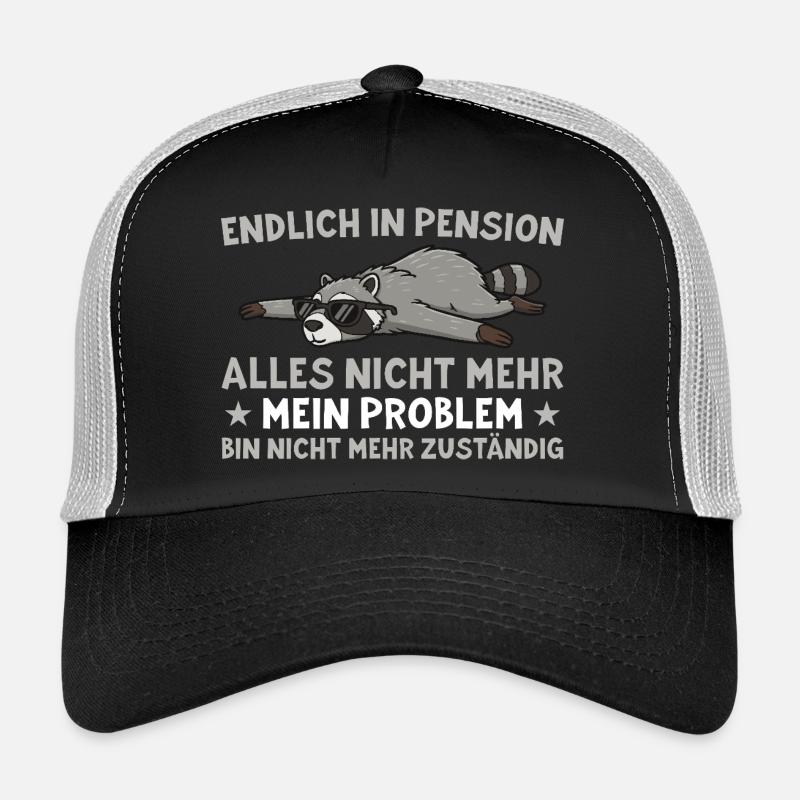 Pension Waschbär Non responsable Casquette trucker 