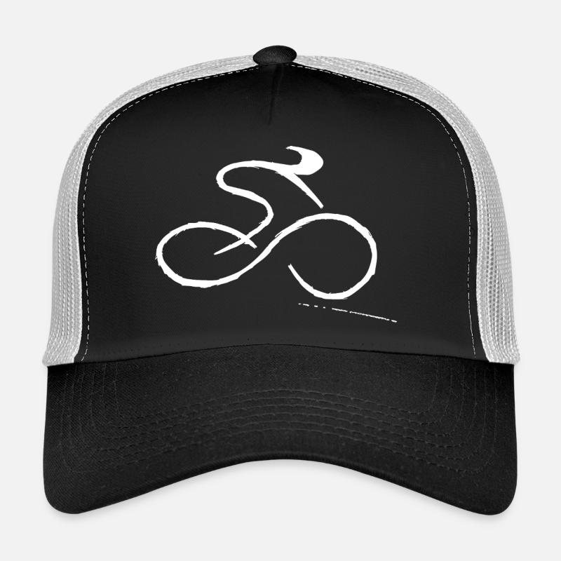 Cyclisme - Casquette trucker  - noir/gris pierre