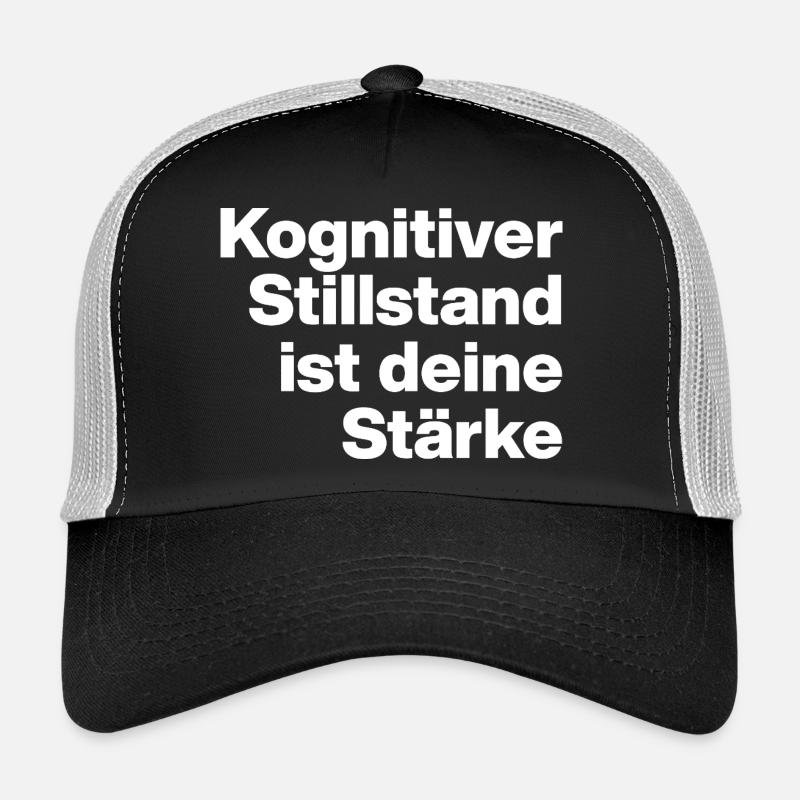 L’IMMOBILISATION COGNITIVE EST VOTRE FORCE. SARKASMU Casquette trucker 