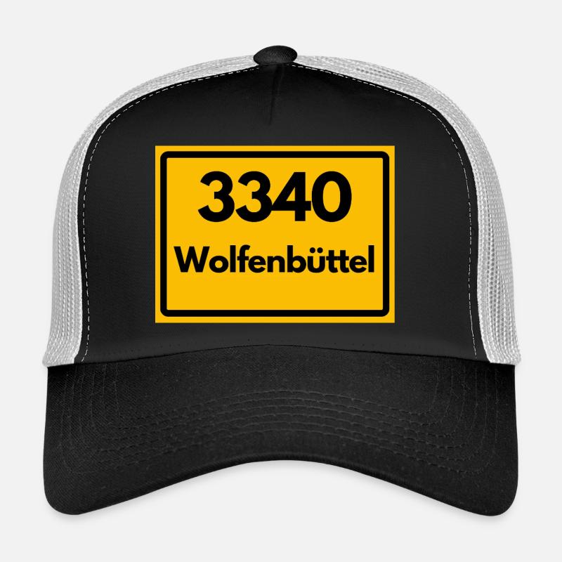 ANCIEN CODE POSTAL RETRO 3340 WOLFENBÜTTEL Casquette trucker 