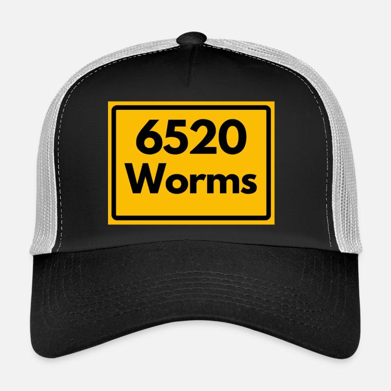 ANCIEN CODE POSTAL RETRO 6520 WORMS Casquette trucker 