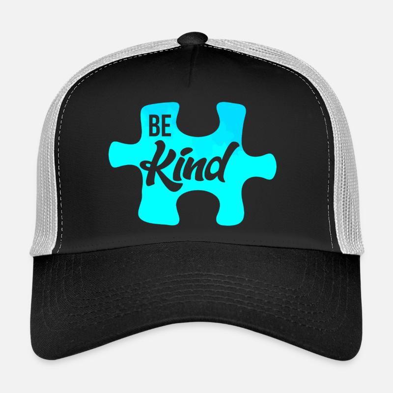 Be Kind Puzzle Motiv Trucker Cap