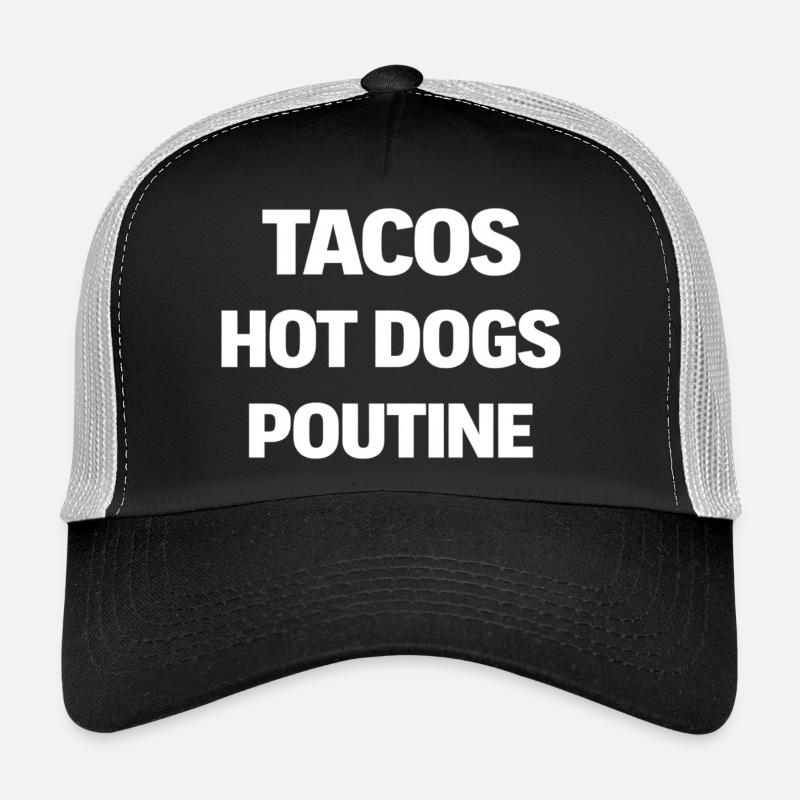 Tacos Hot Dog Poutine Casquette trucker 