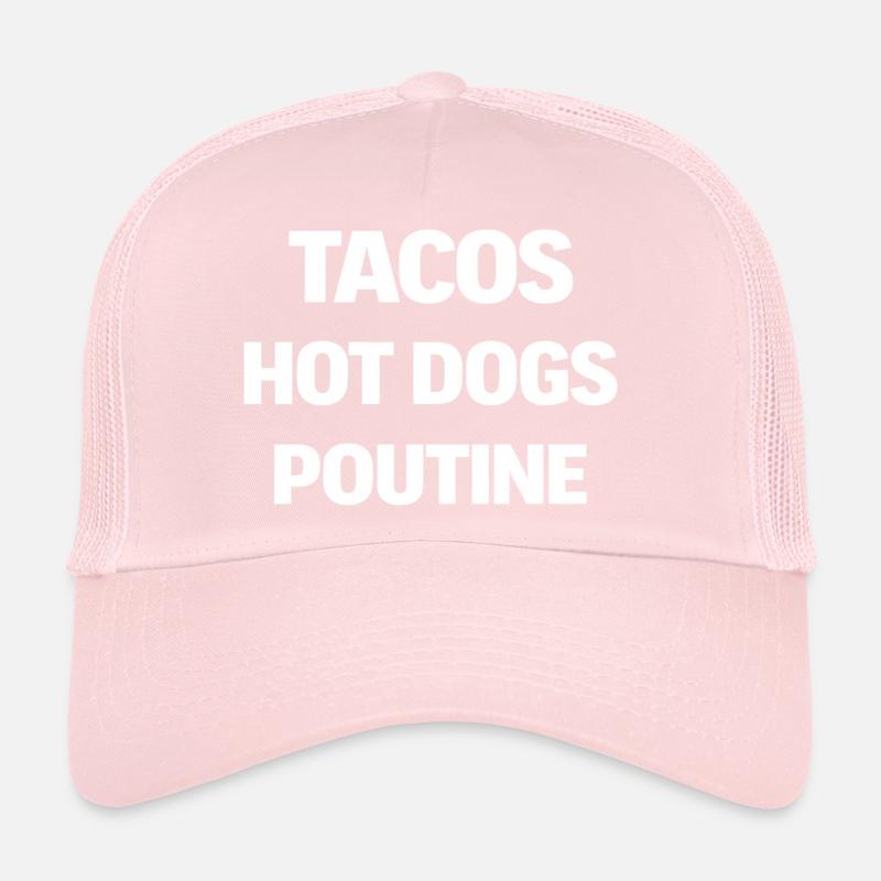 Tacos Hot Dog Poutine Casquette trucker 