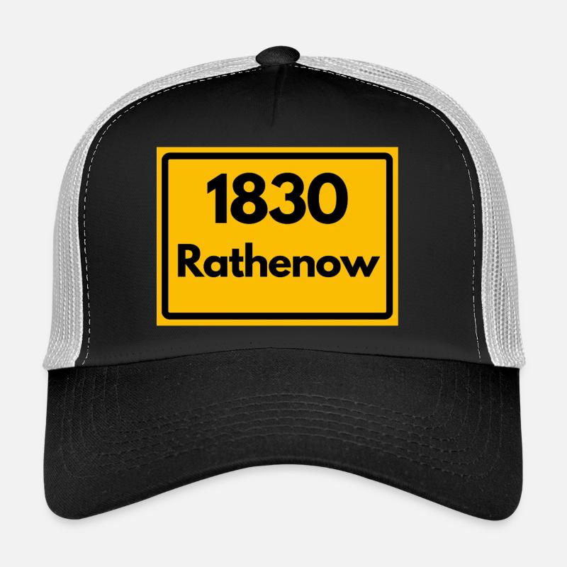 ANCIEN CODE POSTAL RÉTRO 1830 RATHENOW HEIMAT Casquette trucker 