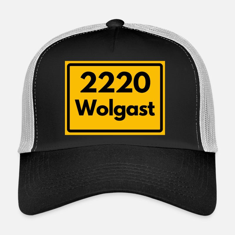 ANCIEN CODE POSTAL RETRO 2220 WOLGAST HEIMAT Casquette trucker 