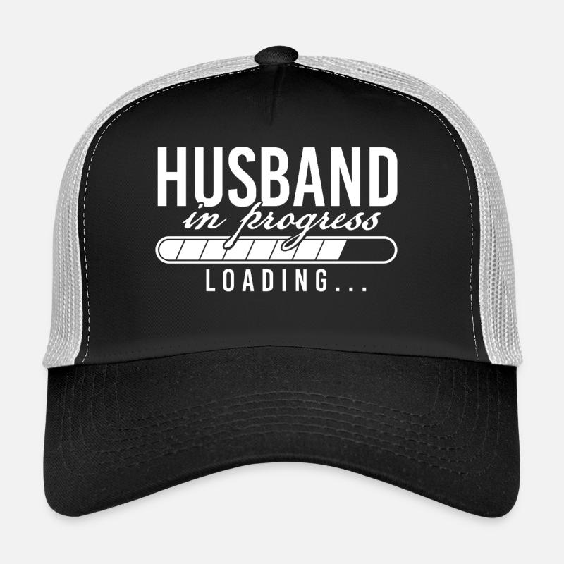 Husband Loading Bachelor Party Groom Squad Trucker Cap