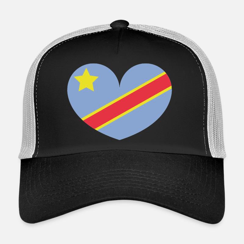 Congo heart flag Trucker Cap
