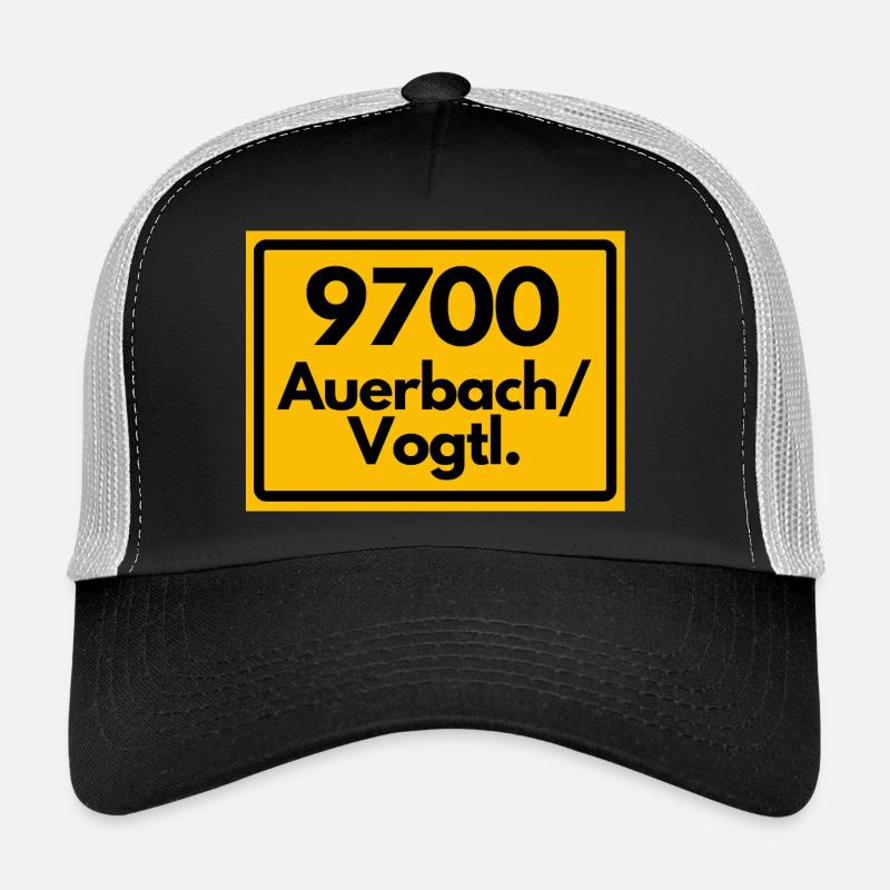 ANCIEN CODE POSTAL 9700 AUERBACH/VOGTL. SAXONY Casquette trucker 