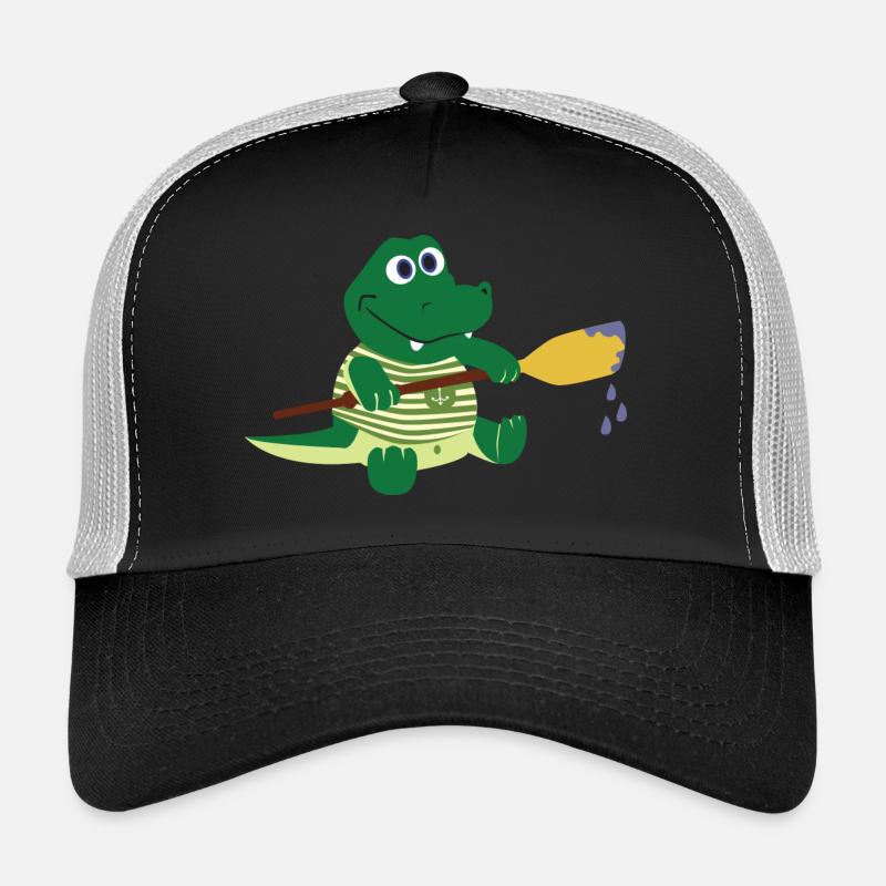 Crocodile with paddle Trucker Cap