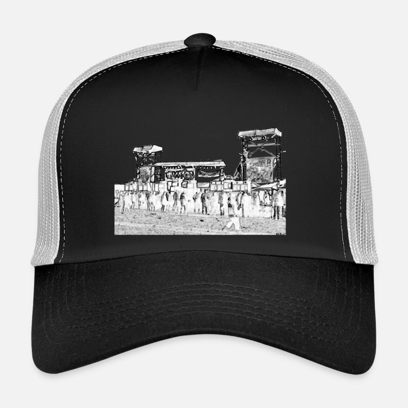 original2 - Trucker Cap - Schwarz/Steingrau