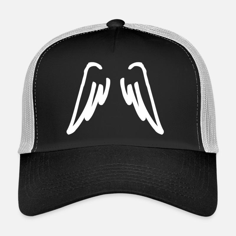 white angel wings Trucker Cap