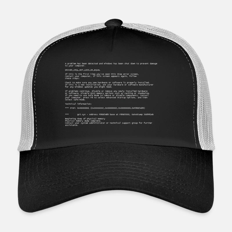 Blue Screen Trucker Cap