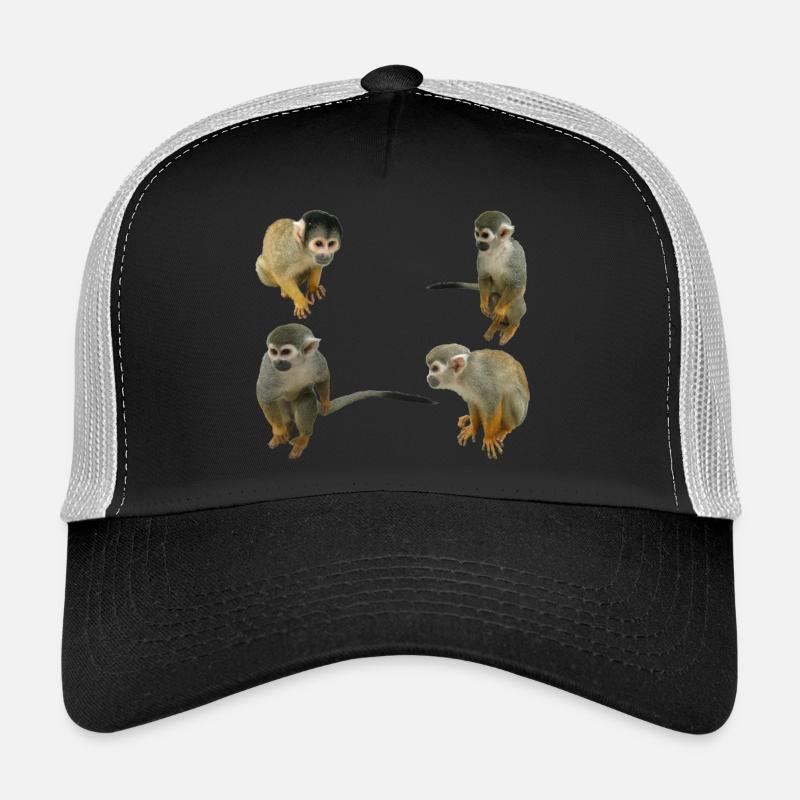 Affen - Trucker Cap - Schwarz/Steingrau
