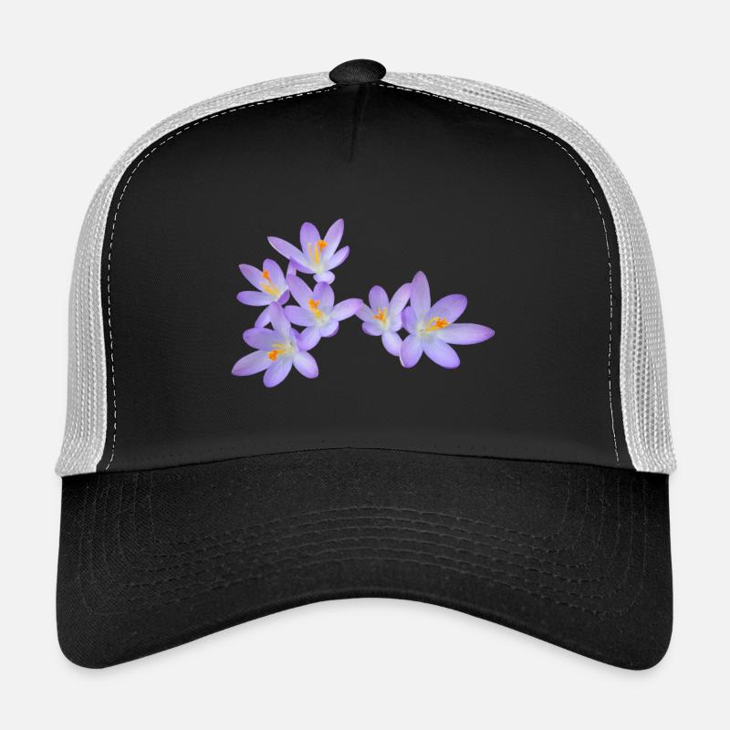 Purple spring flowers (crocus) Trucker Cap